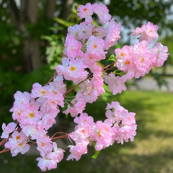 Silk Cherry Blossom Stems, fake flowers, artificial flower, pink cherry blossom - Picture 4 of 9